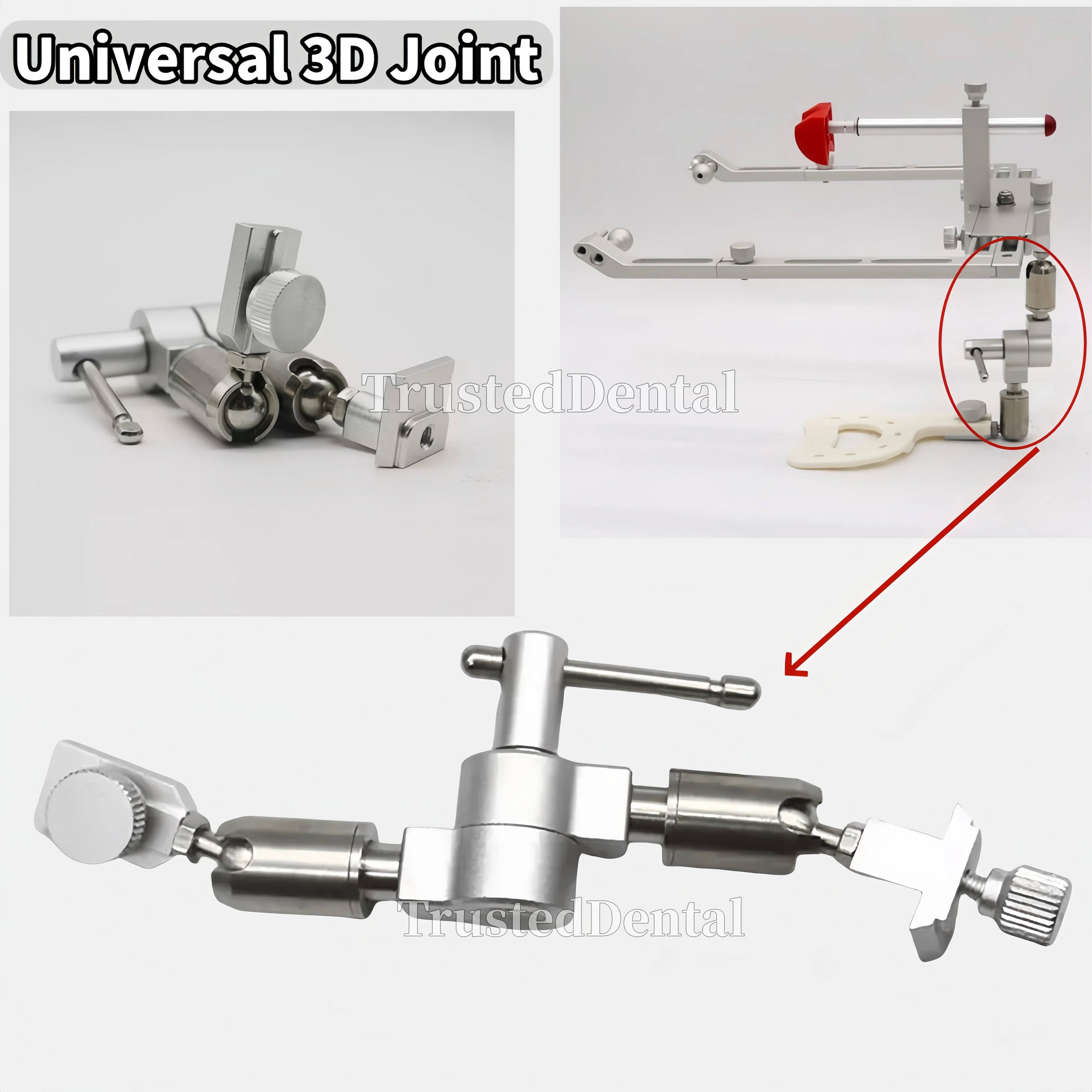 

Dental Facebow Universal Joint Support for Artex Facebow Articulator Accessory