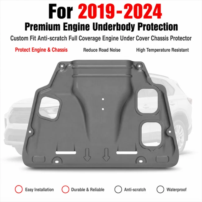 For 2019-2024 RAV4 Rongfang Under Engine Guard Chassis Protector Premium Fit Full Coverage Impact Resistance