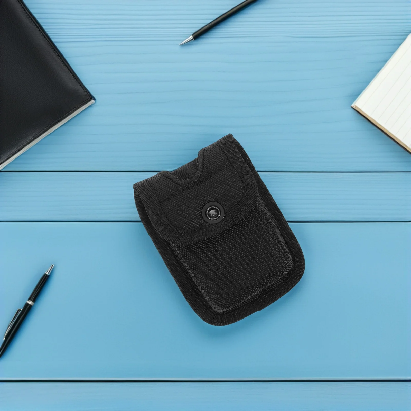 ウエストアクセサリーポーチ ブラックナイロン 耐久性のあるデューティーベルトホルダー マルチポケットオーガナイザー アウトドアセキュリティミッション用