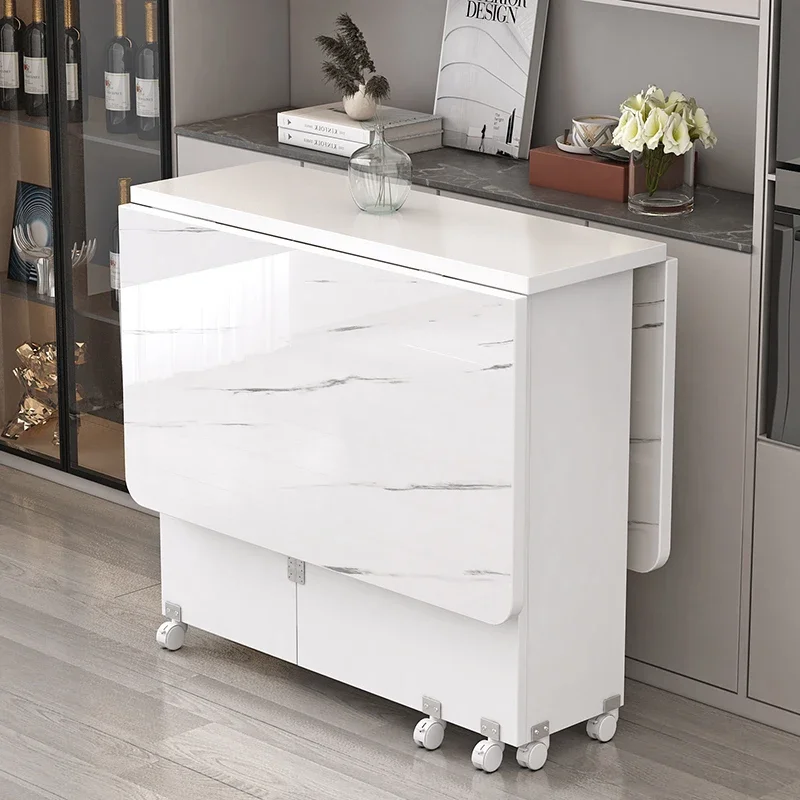 Unfolding Dining Table Rectangle Extensio Multifunctional Folding Furniture Space Savers Conjuntos De Sala De Jantar Furniture image 2