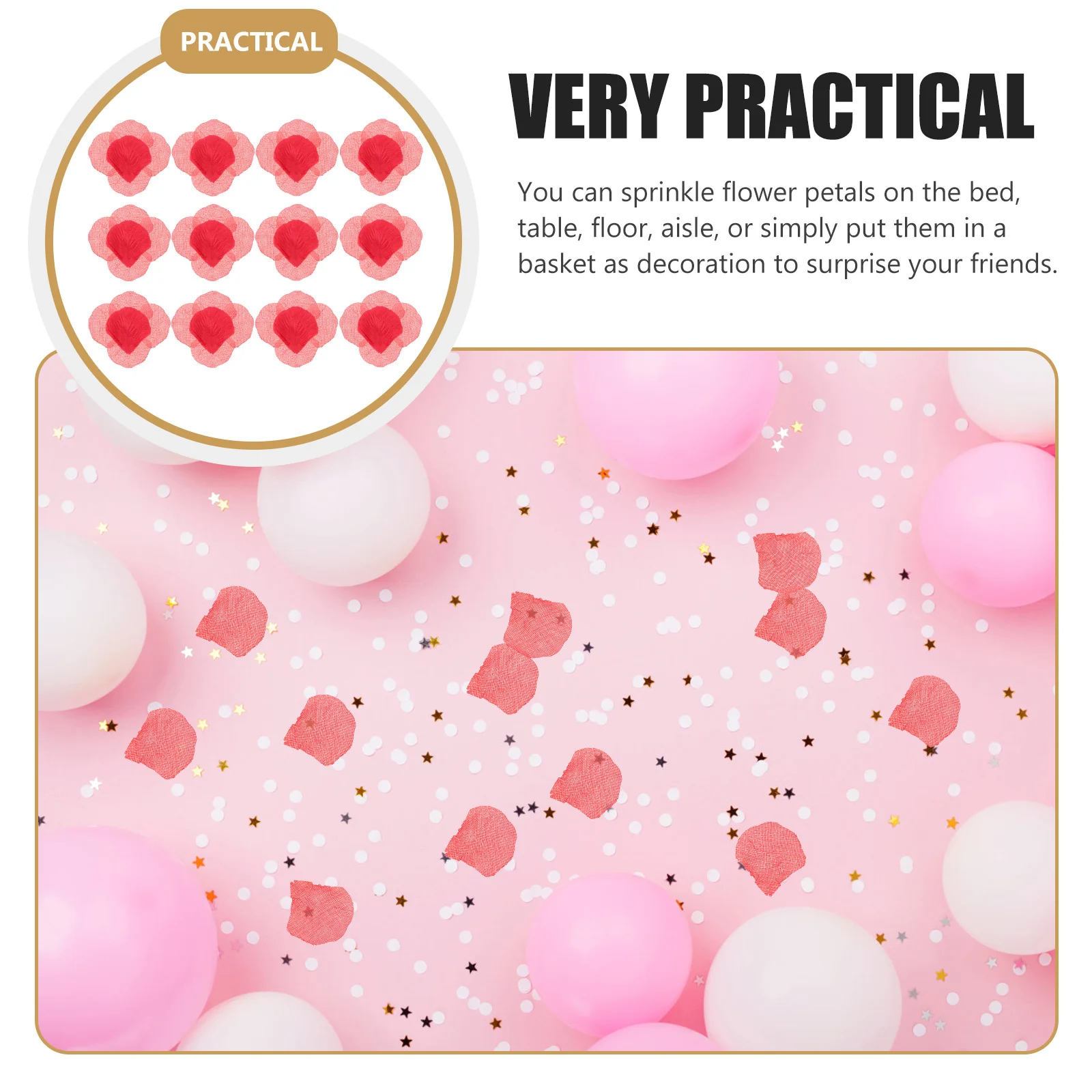 

1000Pcs Red Artificial Rose Petals Silk Cloth Romantic Simulation Wedding Valentine Party Room Decoration Flower Petals
