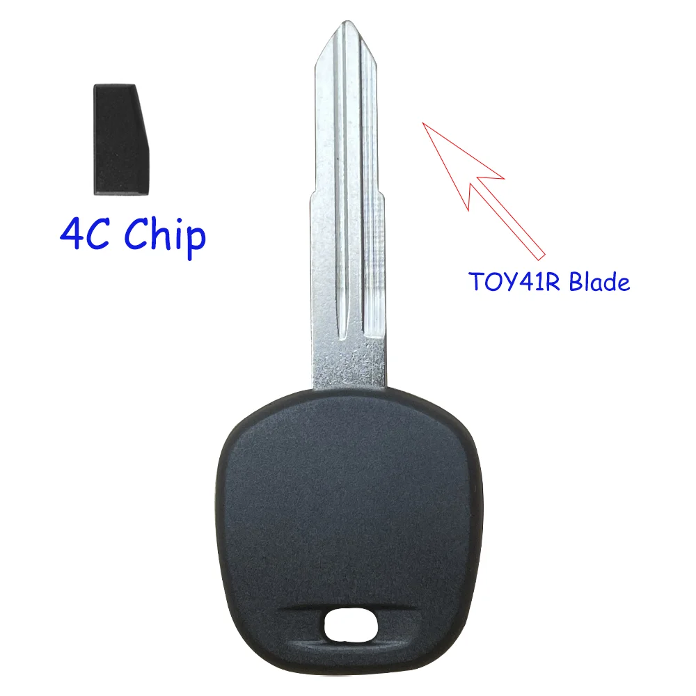 Remote Car Key Transponder Key 4C/G/H/4D67 Carbon Chip ID4C Chip TOY41 Uncut Blade for Toyota MR2 Spyder 2002 2003 2004 2005