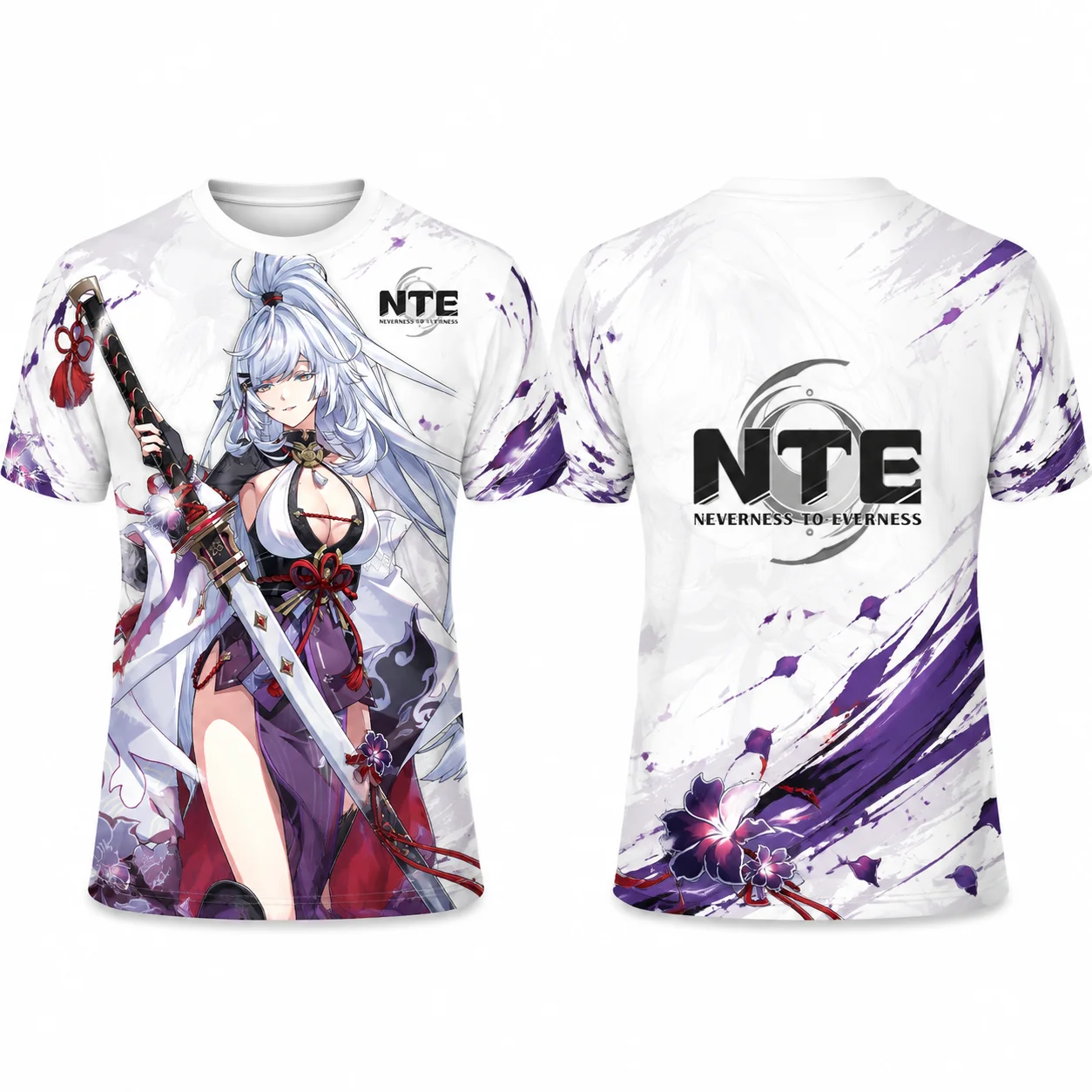 Neverness to Everness NTE Anime TShirt Zankou,Linko,Baicang All Over Print Football Jersey, Breathable Quick Dry Tee