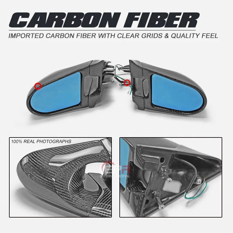 

Подходит для Subaru Impreza GC8, запасная часть зеркала заднего вида Aero из углеродного волокна