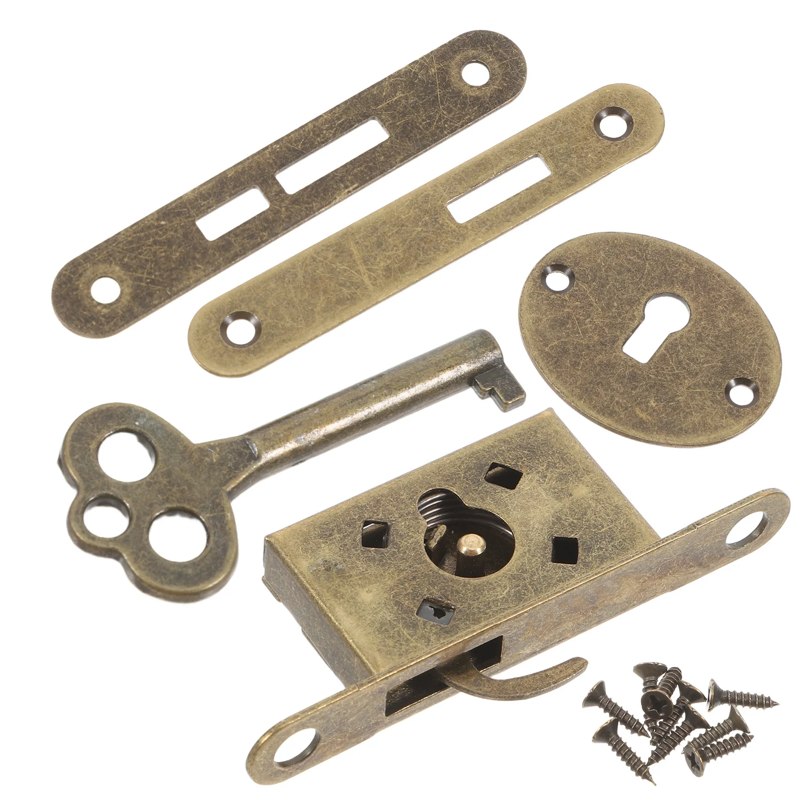 

1Set Lock Cabinet Lock for Drawer Small Wooden Present Box Zinc Alloy Durable Locking Device