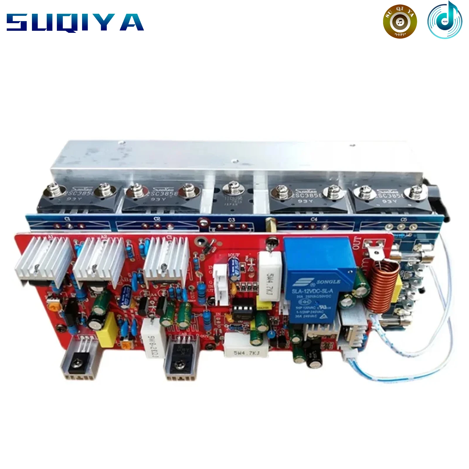 

2SC3858 2SA1494 + C5200 A1943 tube NE5532 Op Amp Assembled 800W Powerful Amplifier Board / Mono Amp Board Stage Amplifer Board