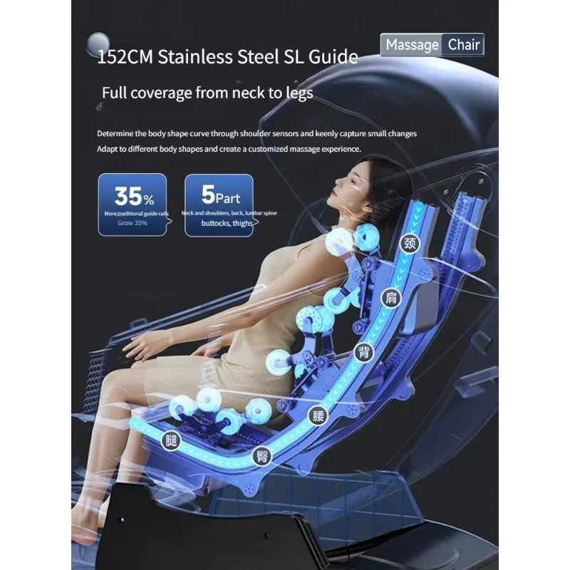 3D SL Track China Best Luxury High End Electric Zero Gravity Full Body Multi-Function Massage Chair