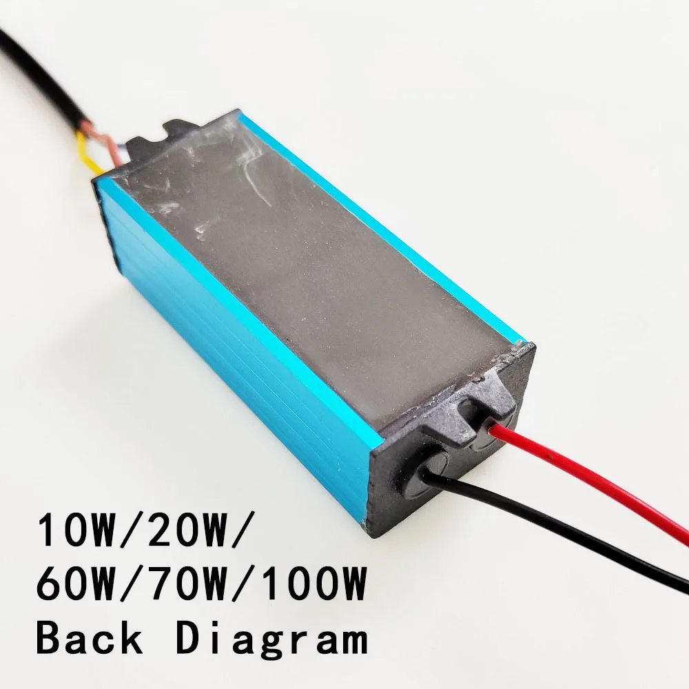 LED Driver 10W 20W 30W 50W 60W 70W 100W Adapter Transformer AC85V-265V to DC 24-36V Power Supply Floodlight IP65 Waterproof