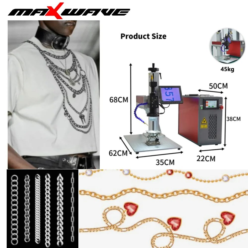 

MAXWAVE 200W High End Jewelry Laser Welder Air Cooling Compact Design Ideal for Small Workshops On Site Jobs