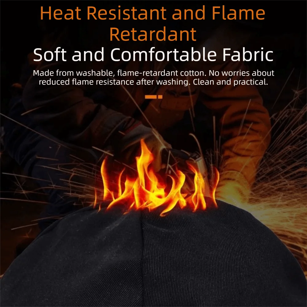 High Temperature Resistance Head Protective Cover Breathable Sweat Absorption Work Cap Safety Anti-scalding Welding Cap Hat