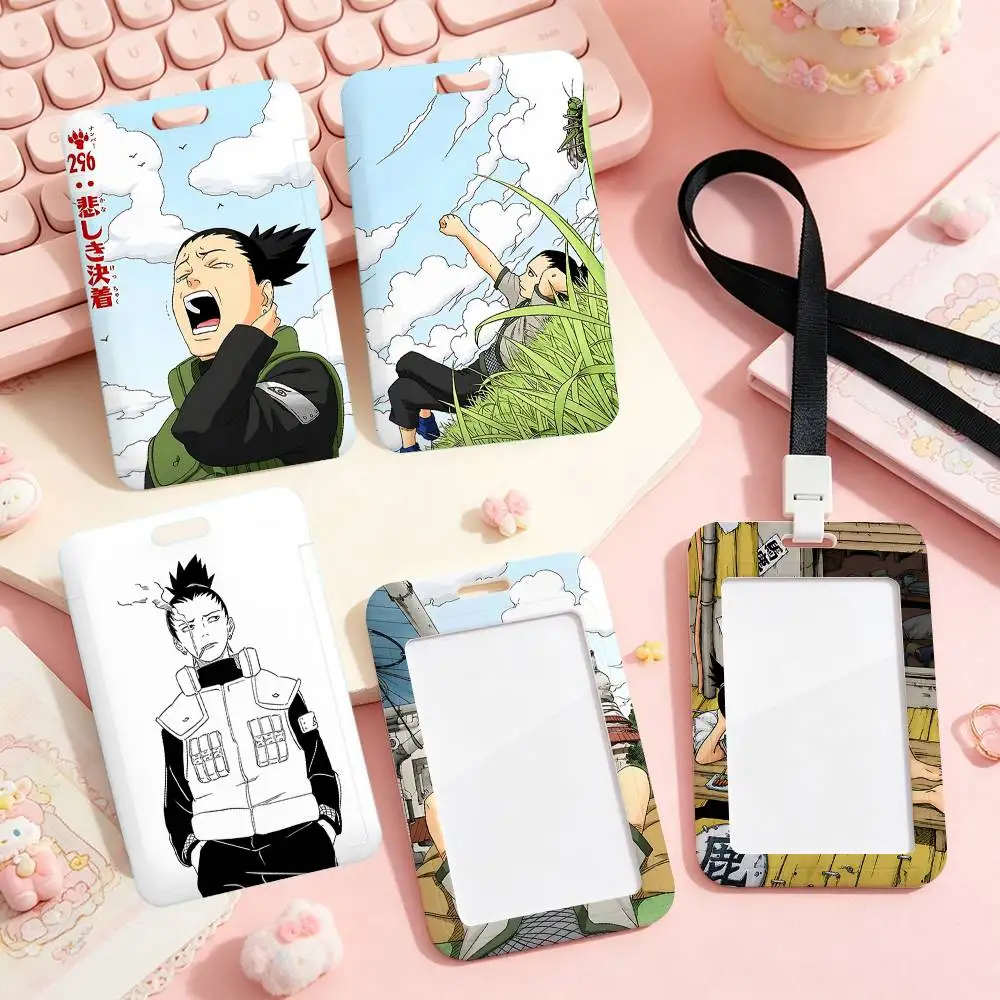 Cool N-Nara Shikamaru Employee ID Badge With Name Tag, Lanyard, High-end Work Badge, Card Holder, Student ID Badge