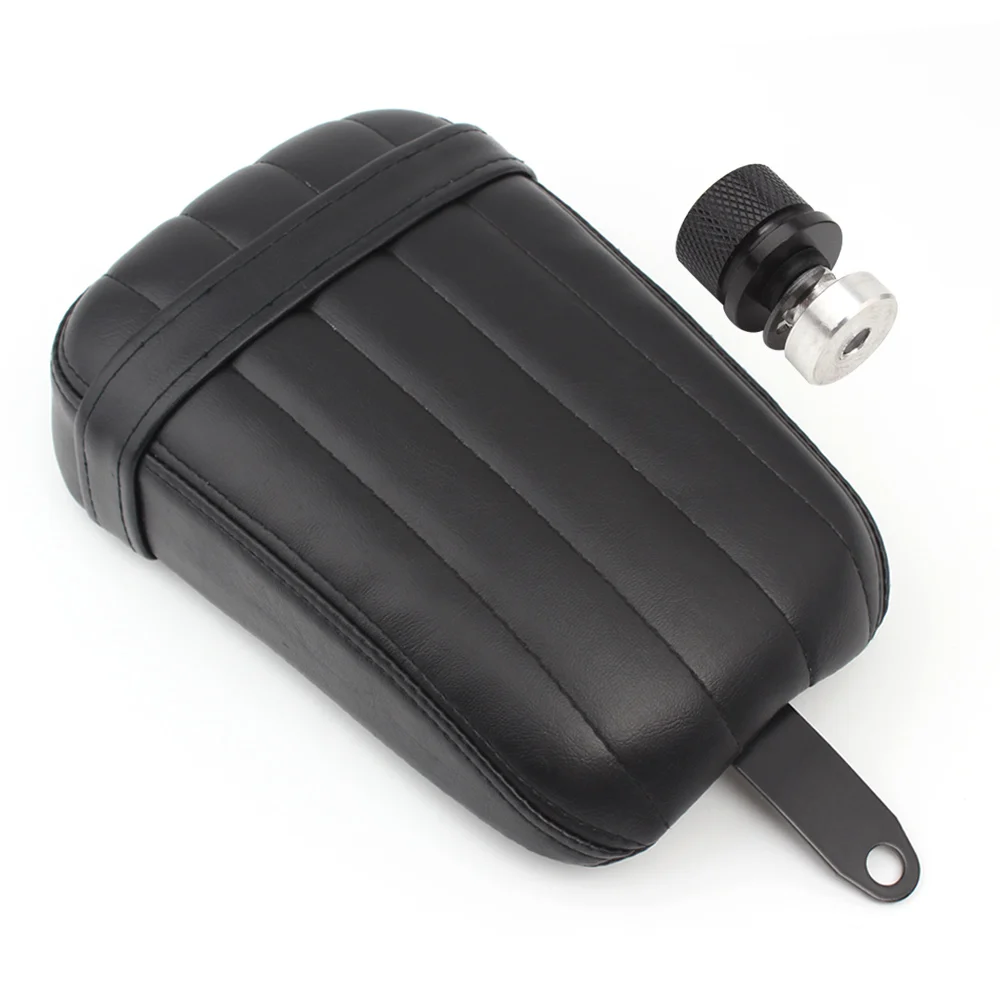 

Motorcycle Part Passenger Saddle Pillion Pad Seat Cushions Solo Rear Seat Black Kit For Harley Street Bob 2018 2019 2020