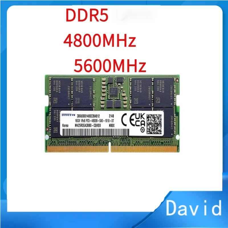 

DDR5 RAM 8GB 16GB 32GB Notebook Memory 4800MHz 5600MHz SODIMM 260pin for Laptop Ddr5 Memoria ram