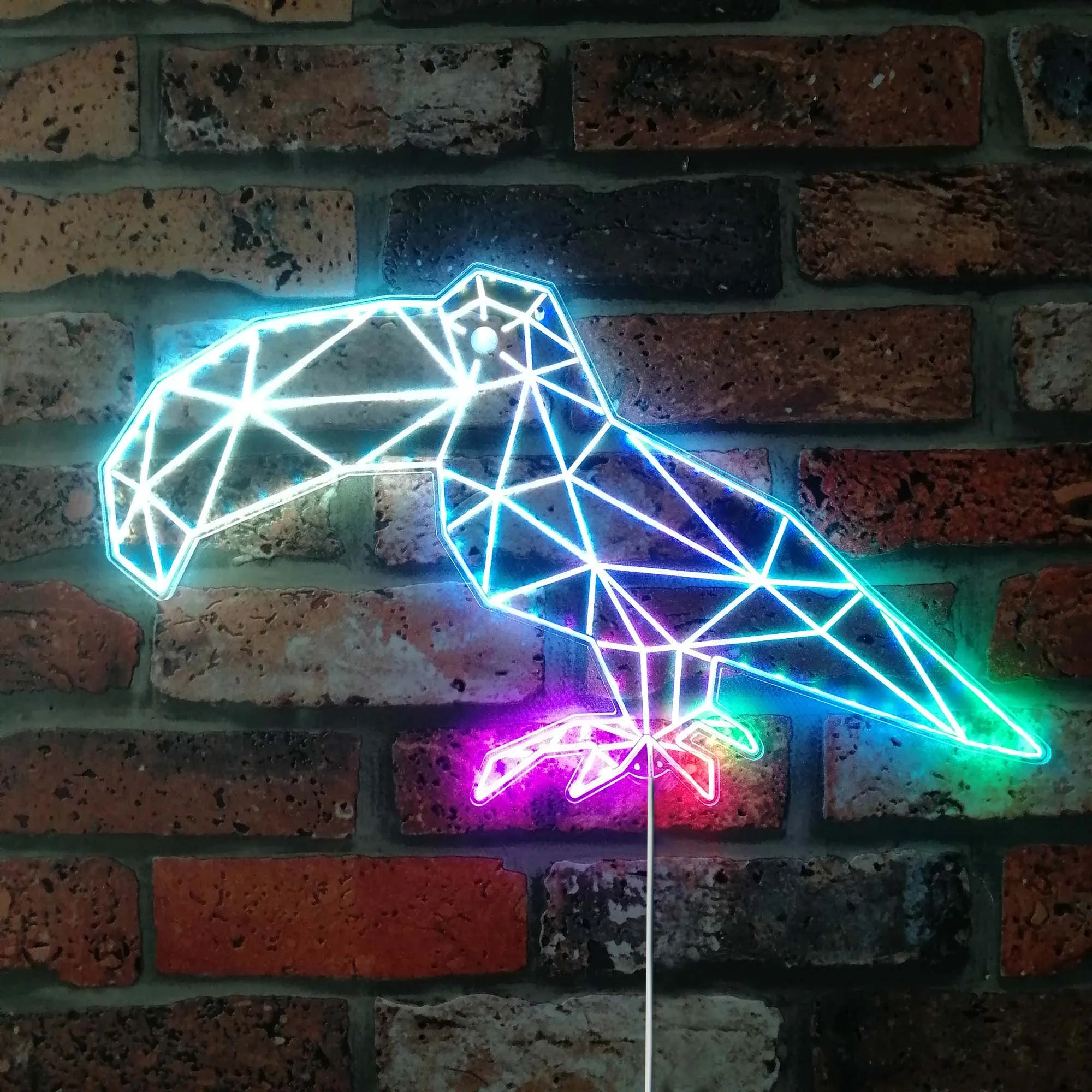 

Toucan Geometric Tiki Bar Parrot Glam Led Neon Sign st06-fnd-i0021-c