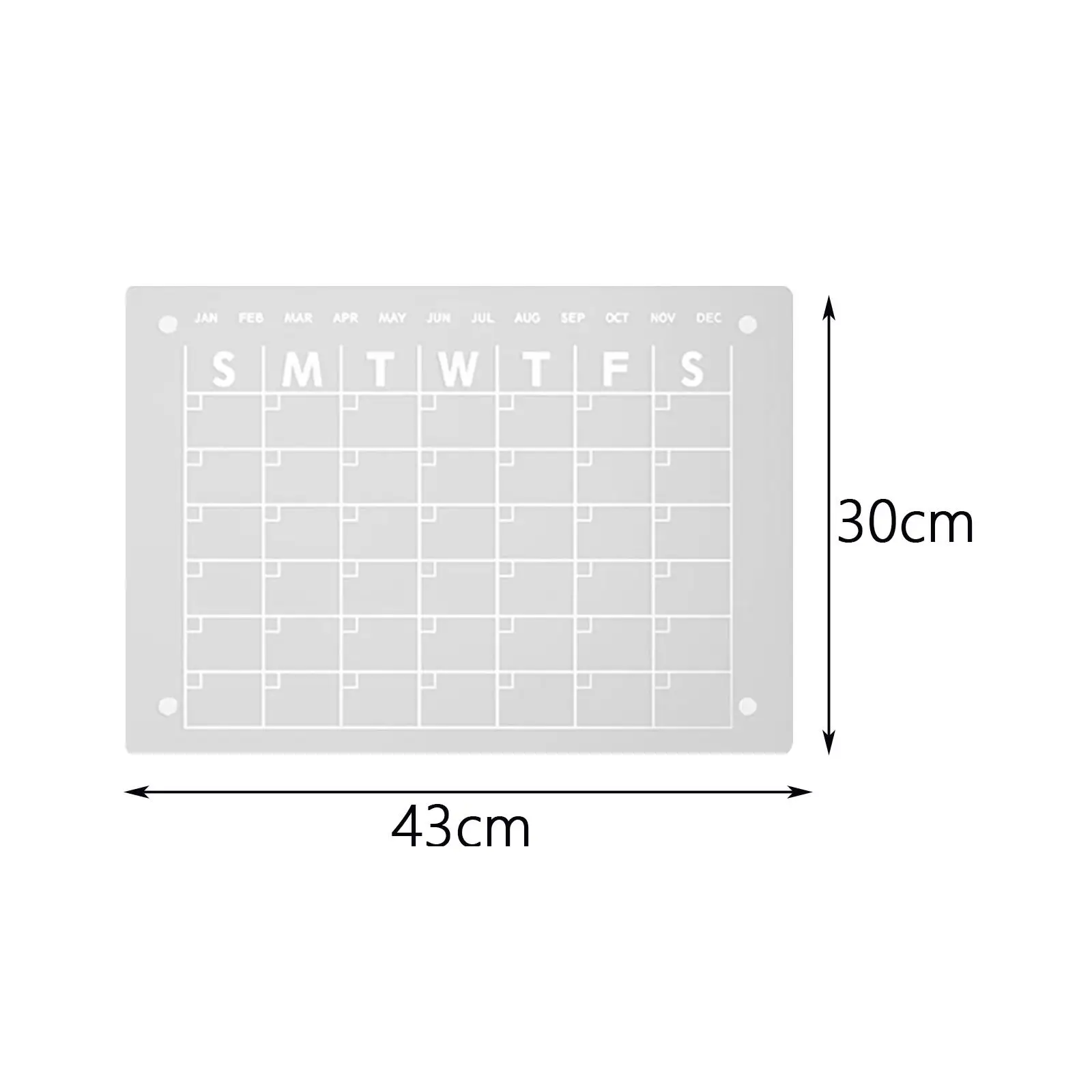 Monthly Calendar Planner Fridge Magnets Daily Schedule Planner for Tasks