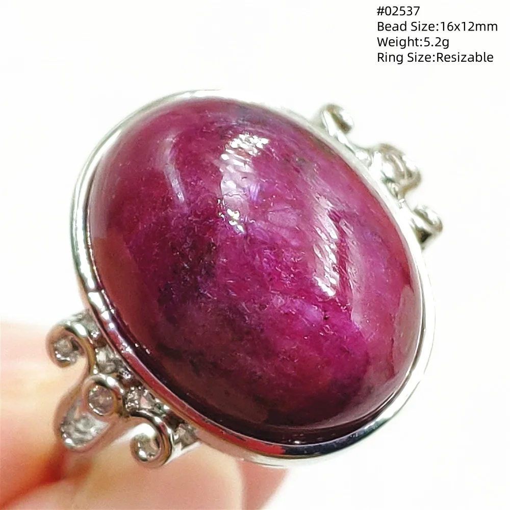 Natuurlijke Rode Ruby Verstelbare Ring Sieraden Zeldzame Edelsteen Ster Licht 925 Sterling Zilver Ruby Water Drop Big Size Ring Aaaaaa