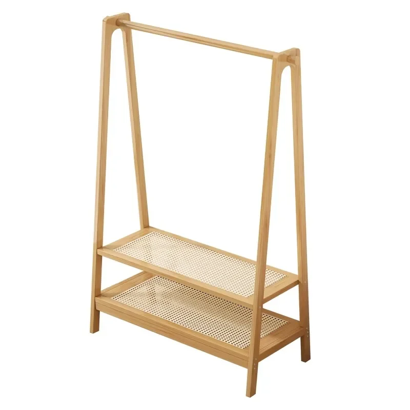 

Solid wood hanger Floor-to-ceiling hanger Household bedroom clothes rack Simple indoor storage Multifunctional coat rack