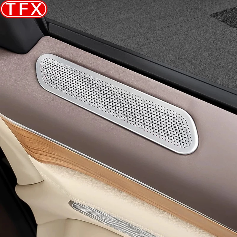 Couvercle de protection de ventilation de climatisation de porte de voiture, acier inoxydable, décoration intérieure, accessoires automobiles, Aito M7, 2024, 2023