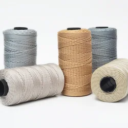 Polyester Cord Knitting Yarn Rope, Crocheting Thread, DIY, Hats, Bags, Cushions, Blankets, 200g, 1.5mm, 2Pcs