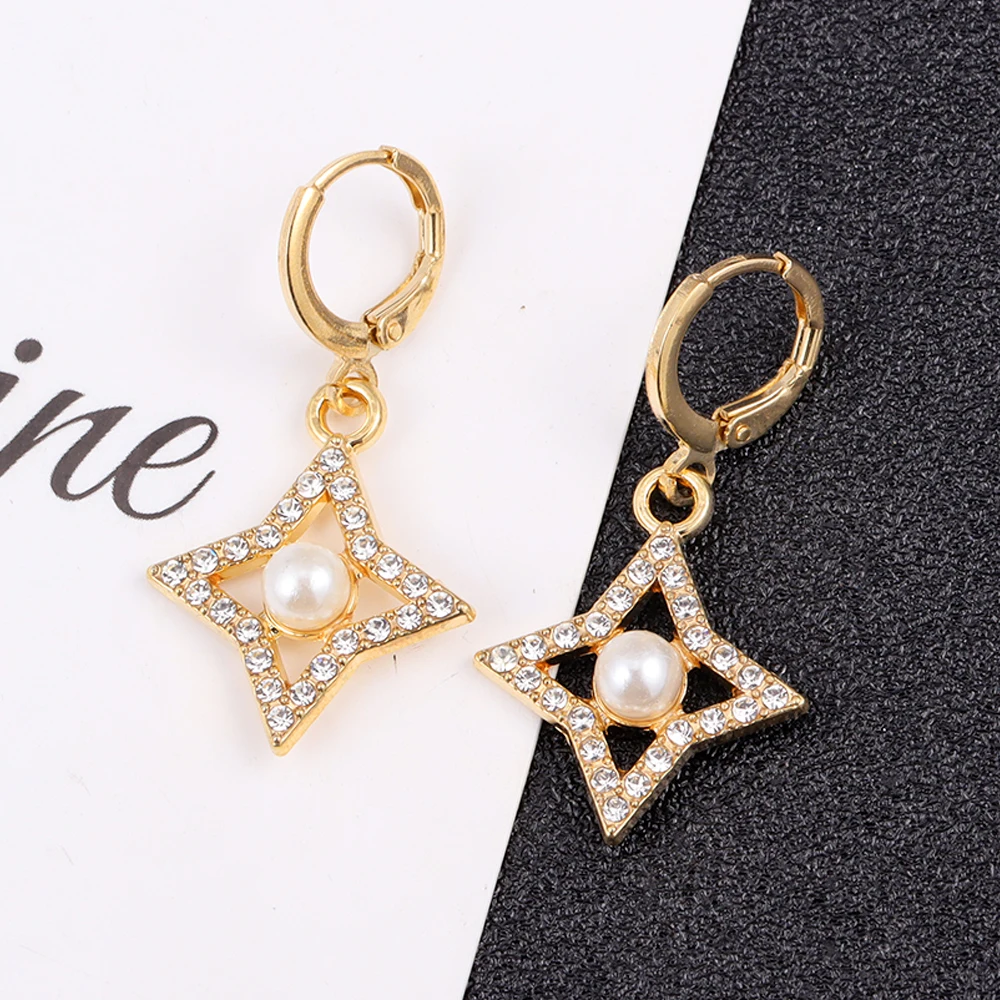 15Pcs 22*18MM New Exquisite Quadruple Star Alloy Pendant for DIY Necklace Earrings Bracelet High Sense Jewelry Making Accessorie