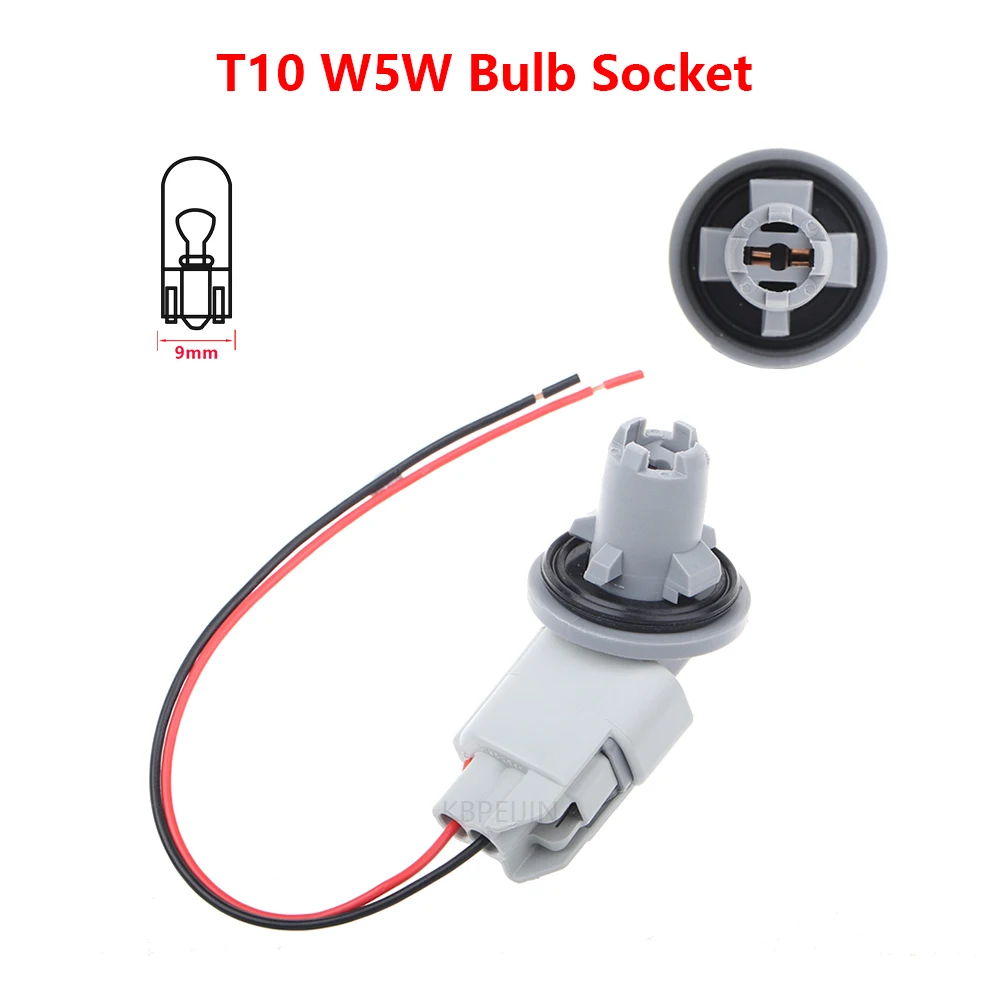 1x For Ford Mustang Escape Car Light T10 W5W Bulb Holder Connector Socket Adapter Accessories