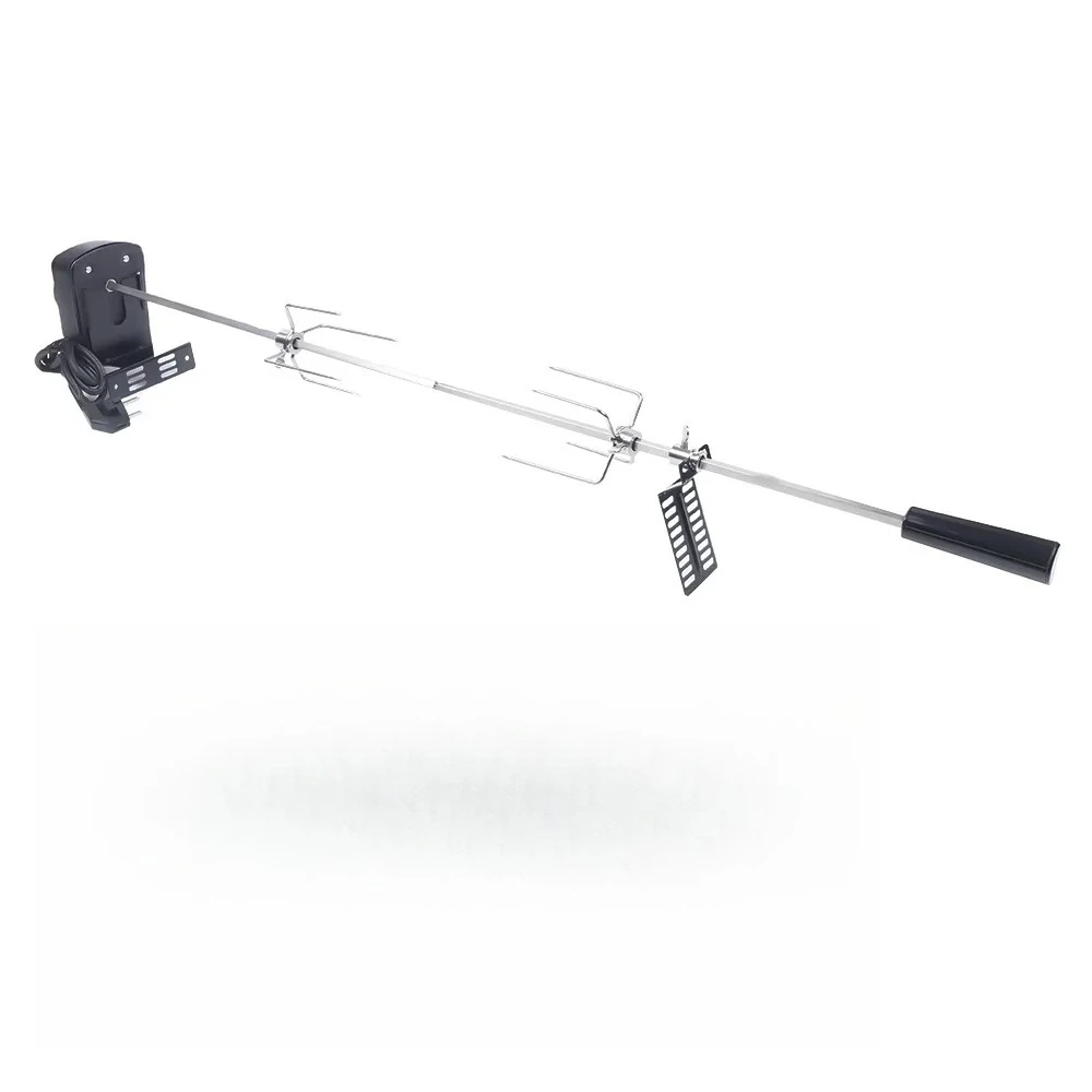 

L # Rotating BBQ Grill Spike With Stainless Steel Motor Rotary Spike Automatic Gas Grill 80cm BBQ Rotating Griddle