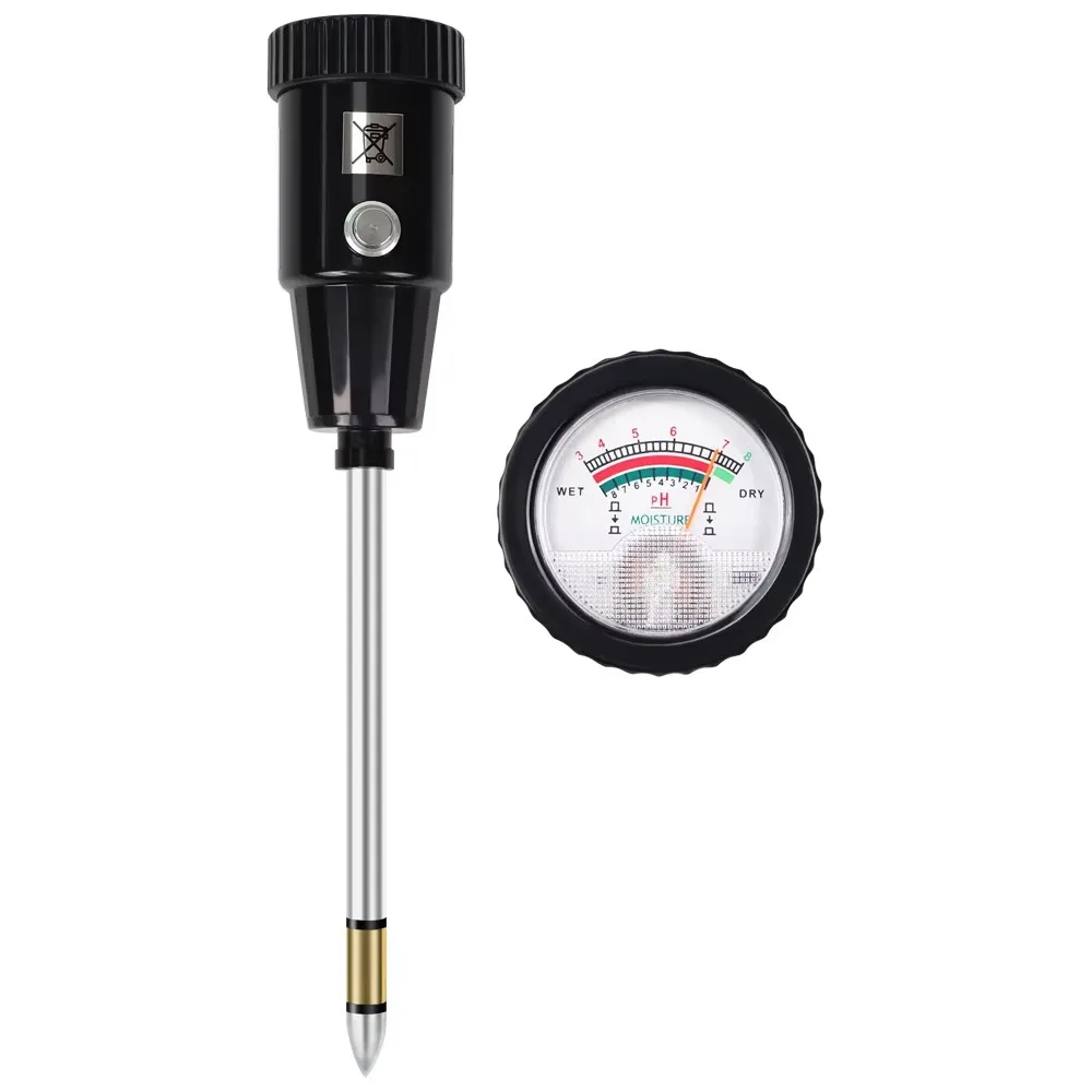Lange 155mm Metall Sonde Boden Tester Boden PH Feuchtigkeit Tester Metall Taste für Blumen Pflanzen Garten Werkzeug PH Monitor detektor