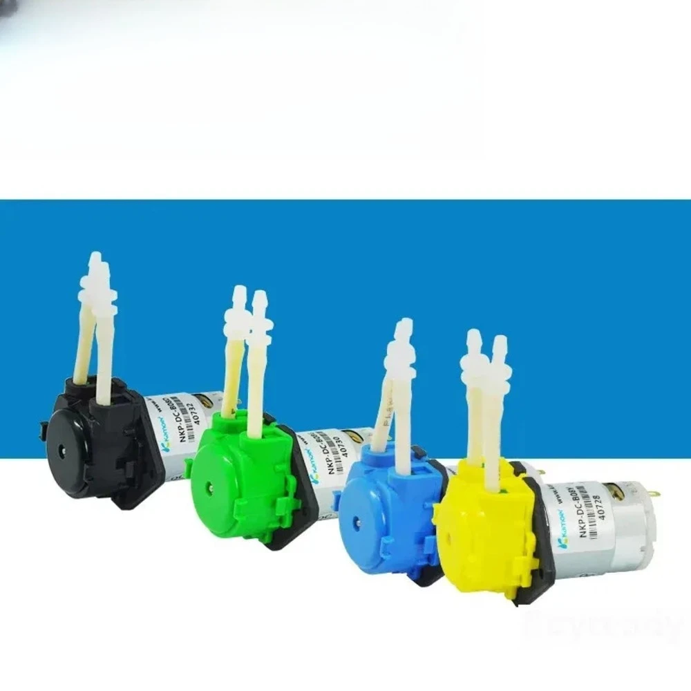 12V 24V Low‑Noise Peristaltic Pump with Hose Self‑Priming Liquid Transfer Pump for Lab DIY Projects