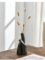 Modern Handmade Ceramic Frosted Desktop Vase Flower Pot 11