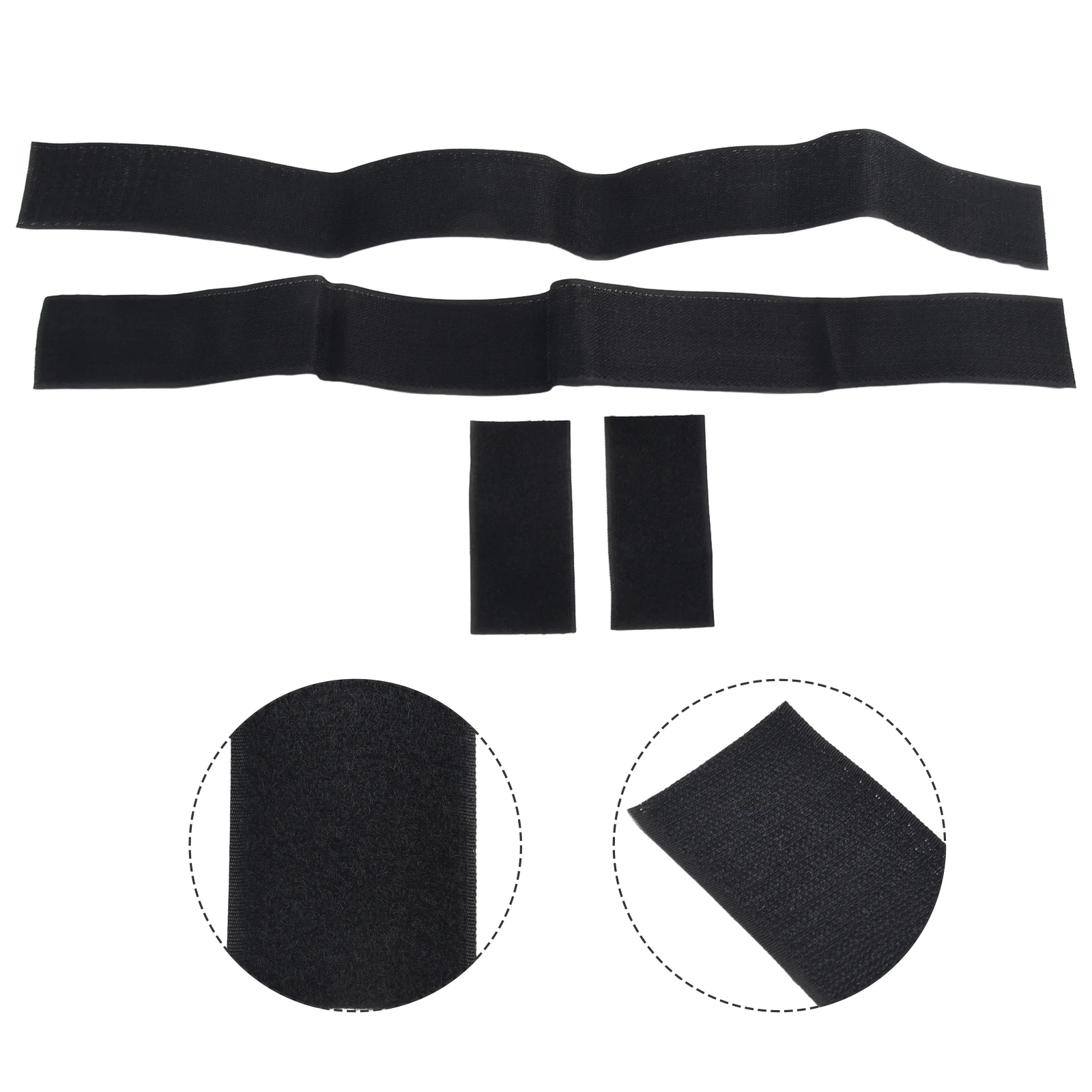 4Pcs Black Brand New High Quality Fixed Belt Fire Extinguisher 60cm Car Fixing Belt Kits Nylon+ ABS Storage Bag