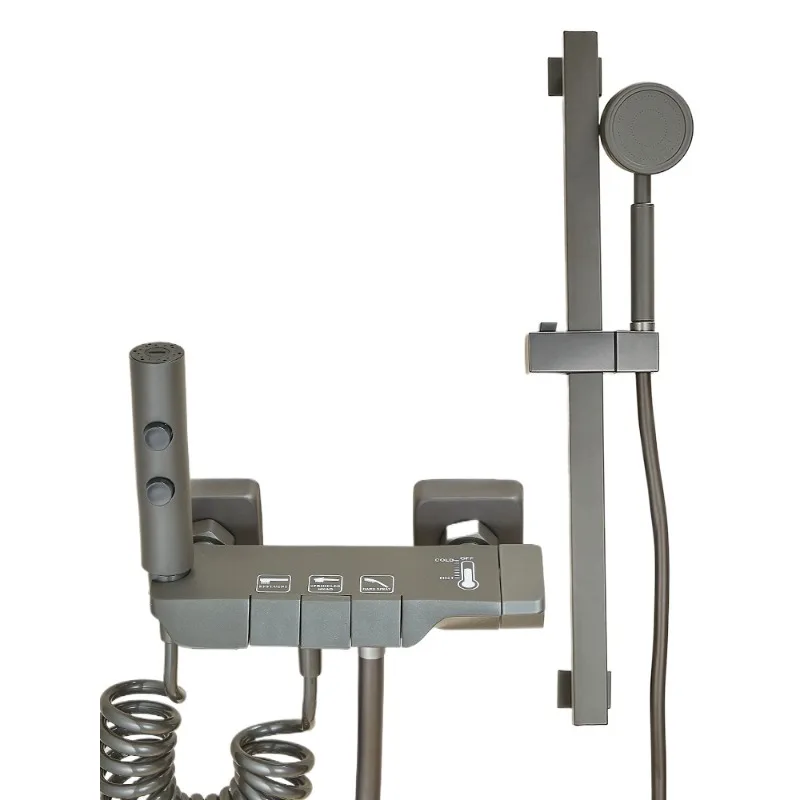 

Flower drying head shower simple shower set, no top spray household split bath pressurized bathroom shower