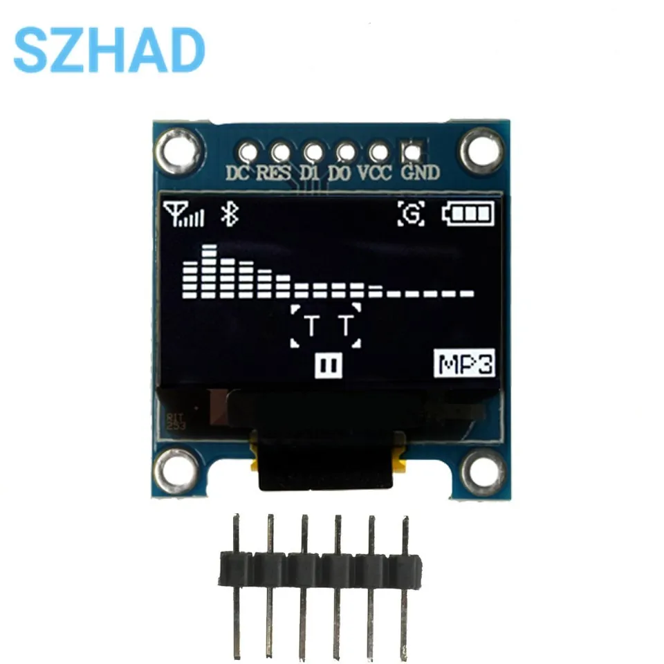 SSD136 0.96 Inch 6Pin 12864 SPI IIC I2C Digital OLED LCD Display Module Board For Arduino 51 SMT32 Drive Yellow Blue White
