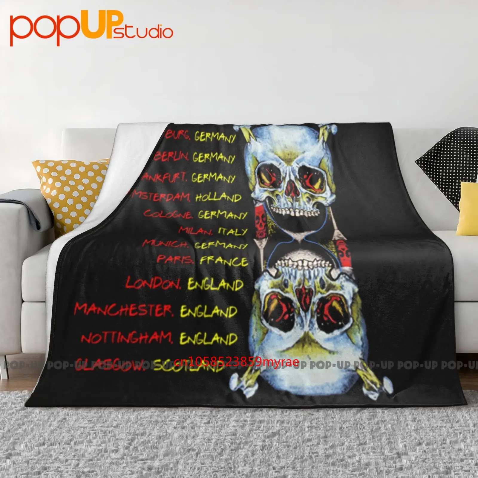 Vintage Ministry Psalm 69 Just One Fix Industrial Metal Ultra-Soft Blanket Quilt Winter Sofa Cover Bed Covers