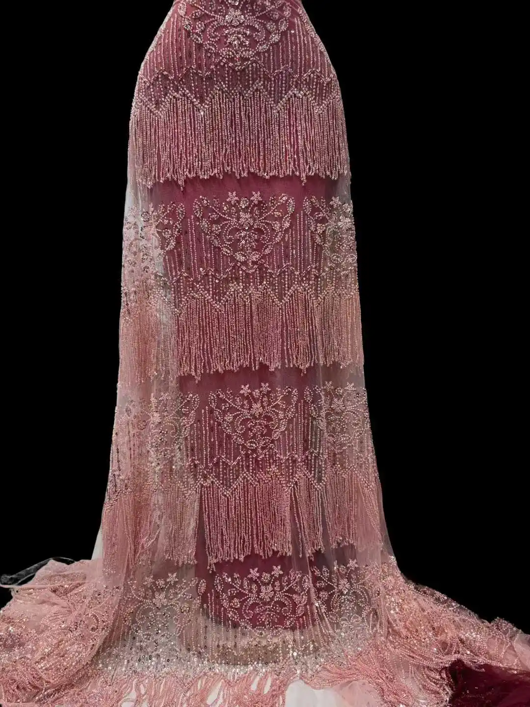 5 ياردة فاخرة الترتر الأفريقي المطرزة ثلاثية الأبعاد العريس أقمشة الدانتيل عالية الجودة الفرنسية النيجيري أقمشة الدانتيل لفستان الزفاف