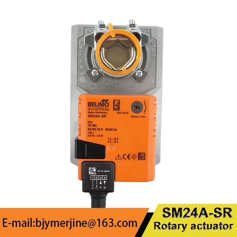 

BELIMO SM24A-SR 20Nm AC24V DC24V Modulating damper actuator with Position feedback HAVC system in stock original Valve actuator