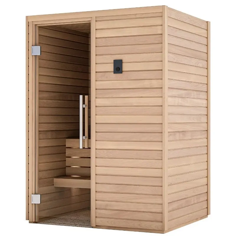 Wholesale Lu-xury Indoor Wooden Dry Steam Sauna Home 4 - 6 Person Sauna