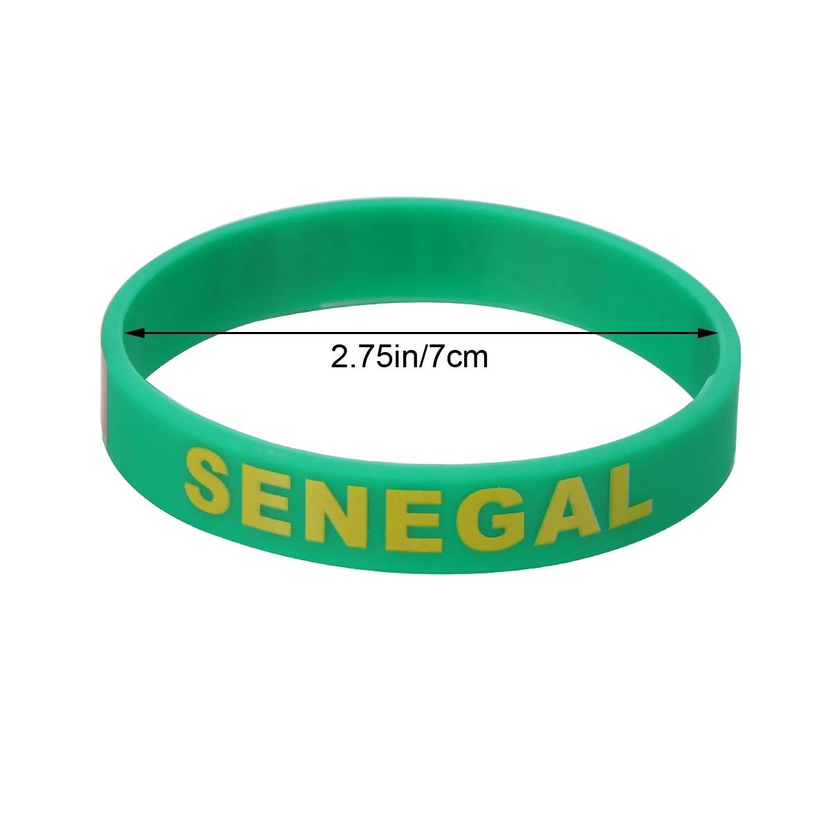 

6 Pcs Water Proof Silicone Bracelet Miss Exercise Basketball Wrist Band Country