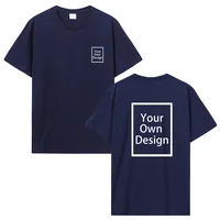 Coton personnalisé impression personnalisée à manches courtes T-shirt été hauts t-shirts bricolage votre Photo ou Logo coton T-shirt hommes vêtements 3