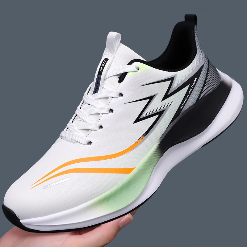 

Marathon Air Cushion Carbon Plate Sports Running Shoes Men Breathable Lightweight Men Comfortable Nonskid Speciality Sneakers