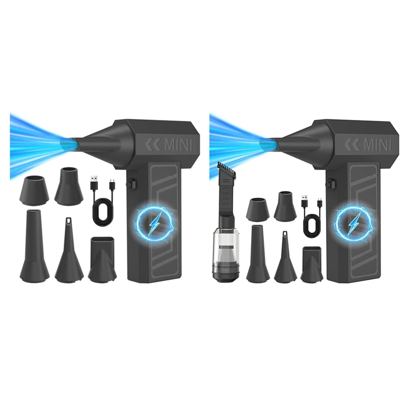 

Горячий турбореактивный вентилятор, 5 выпускных сопел, выдувной снег, 130000 об/мин, зарядный автомобильный вентилятор, электрическая воздушная тряпка, инструмент для очистки воздуходувки