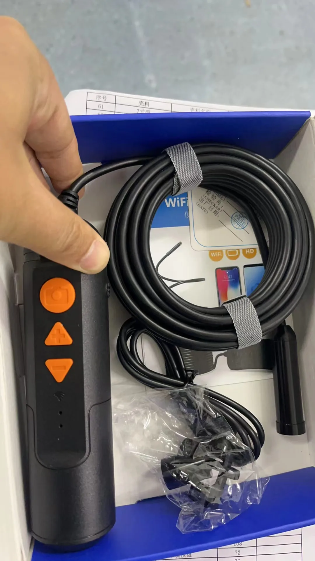 12MP 14.5mm Auto Focal WiFi Industrial Endoscope Camera CMOS Borescope Inspection Otoscope Digital Microscope Magnifier