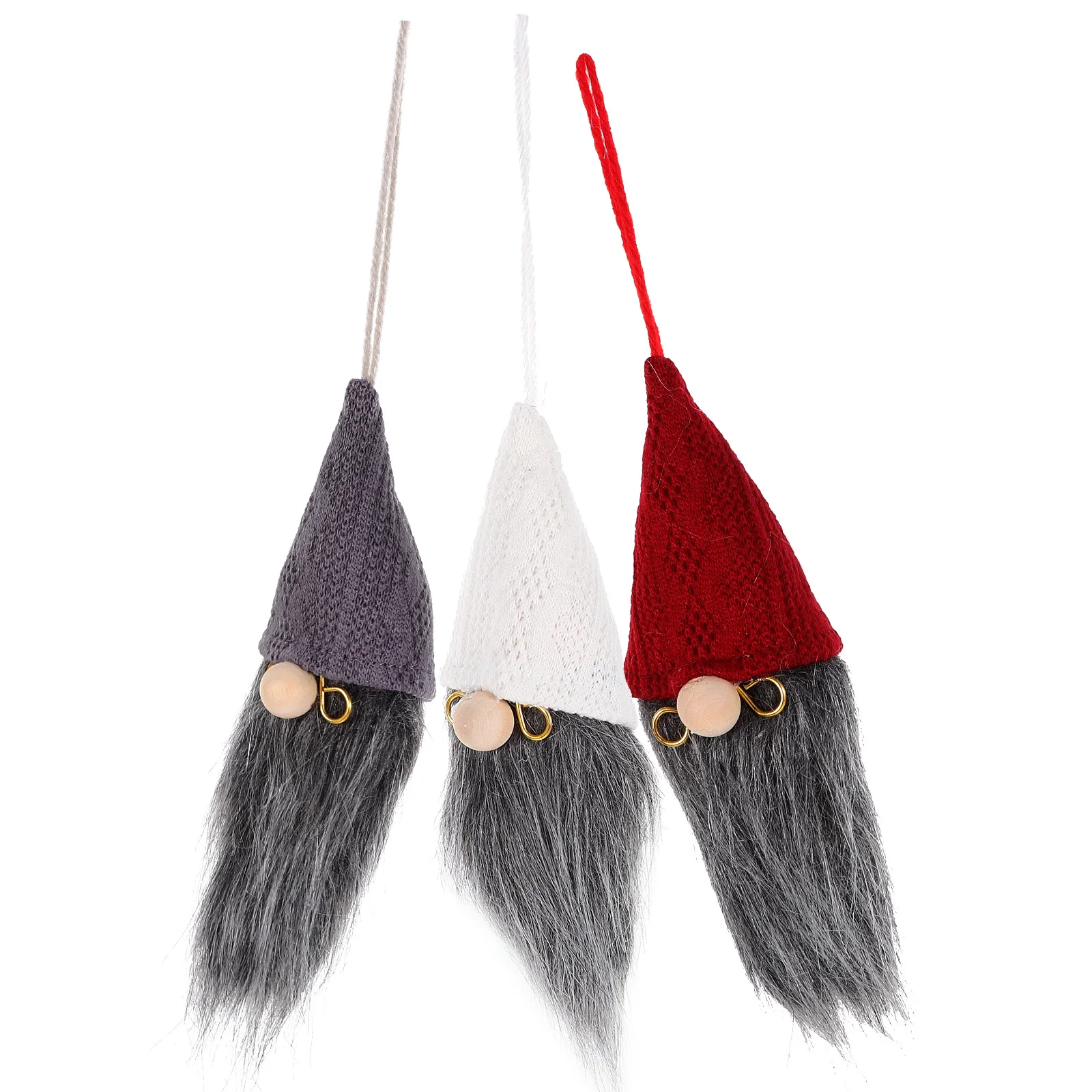 

BESPORTBLE Christmas Gnome Pendant Hanging Decor 3pcs Xmas Tree Ornament Holiday Decoration