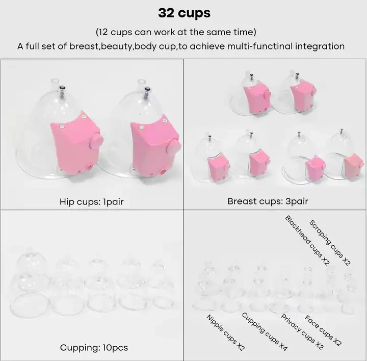 2024 New Arrival Breast Enhance Machine Vacuum Breast Massage Machine Vacuum Breast Care Device For Women