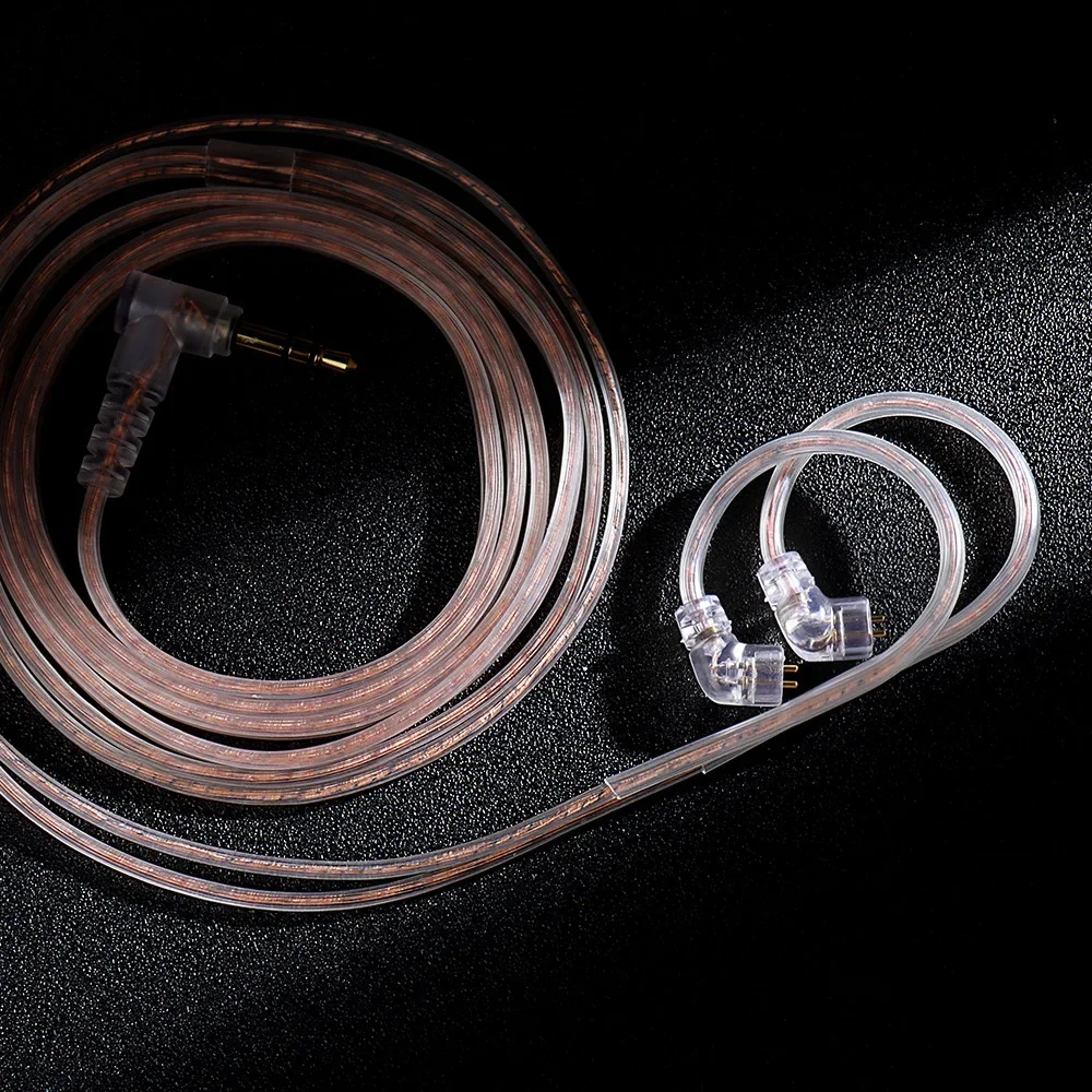 QKZ A3 Посеребренный кабель для обновления, двойной параллельный кабель для обновления наушников, сменный кабель для наушников HIFI