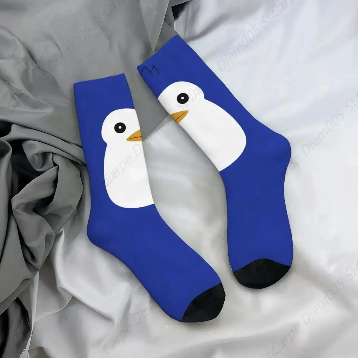 

Носки с пингвинами, чулки высокого качества в стиле Харадзюку, всесезонные средние носки, аксессуары для подарков унисекс