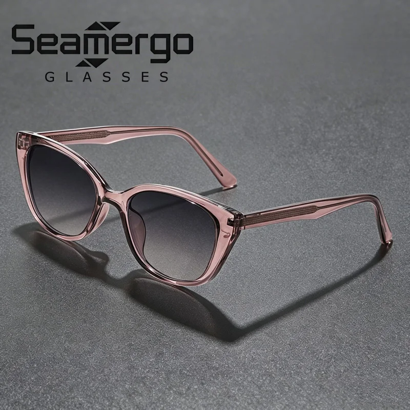 SEAMERGO Vintage Cat-eye Style Sunglasses Y2K Comfortable and Durable Anti-ultraviolet Street Photography Decorative Glasses