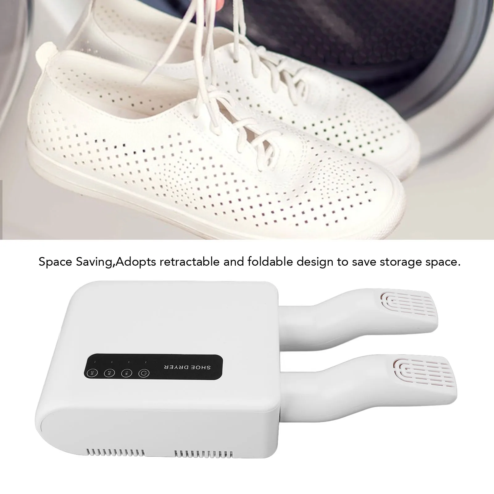 Wall Mounted Shoe Dryer Telescopic Folding Boot Warmer Fast Drying for Sneakers Leather Shoes