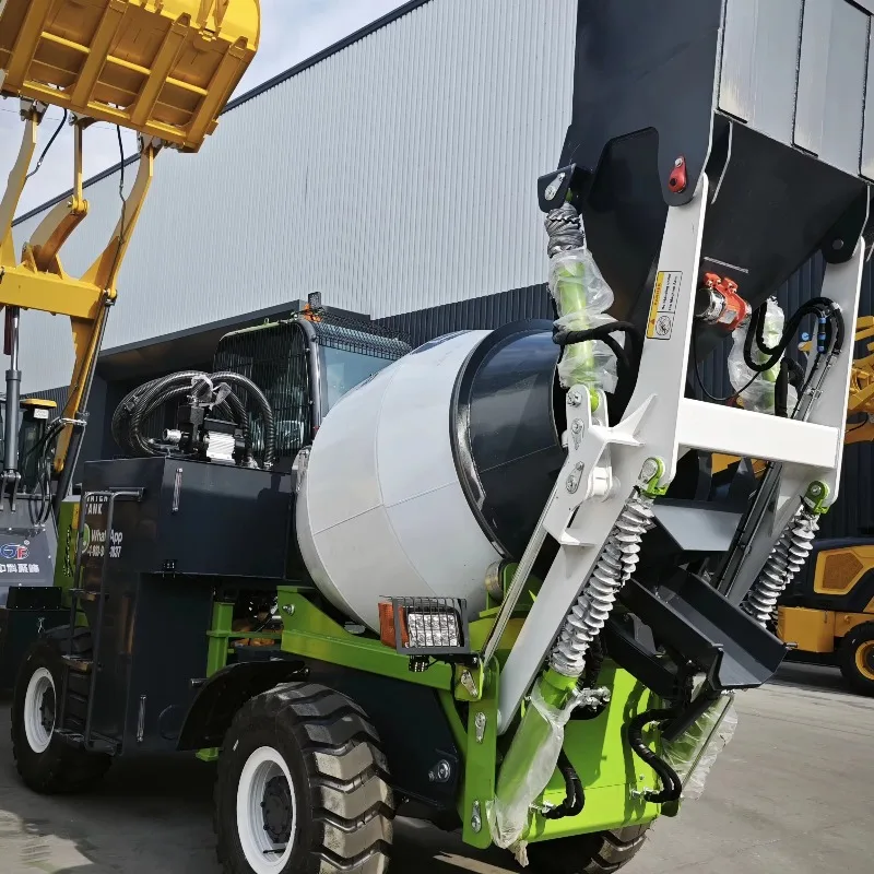 Self Loading Concrete Mixer Truck 1.2 CBM Portable Mini Concrete Mixer with Diesel Engine and Hydraulic Drive
