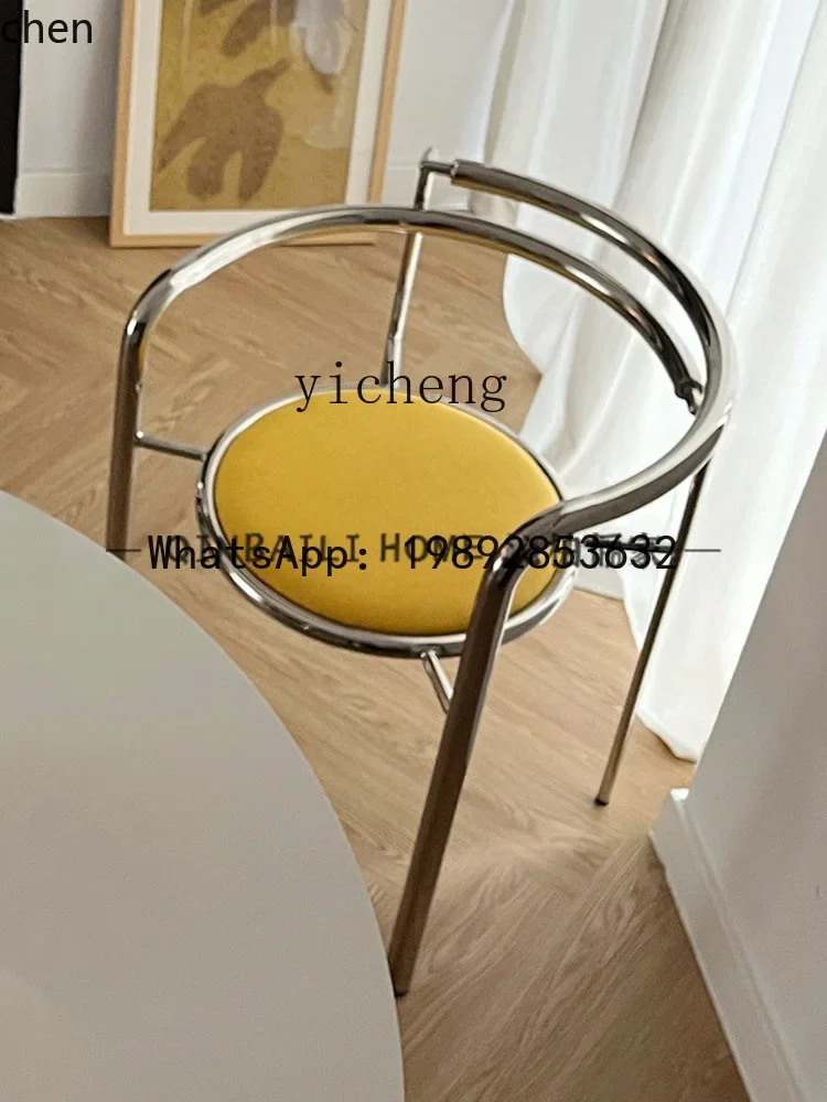 

W8chair stainless steel home blogger with the same dining chair simple contrasting leisure chair