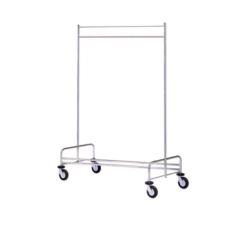 Multifunctional cart Stainless steel trailer, hotel laundry, work car, crew movable with wheels to deliver clothes frame